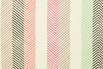 Restmenge 98 cm Musselin, Double Gauze, "Thea" mit Streifen, Chevron, pink, grün, beige